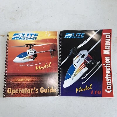 Elite Machines Model 110 RC Helicopter operators guide/construction manual Only! - Image 1 of 4