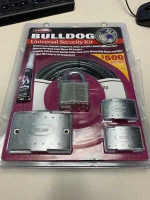 NEW Belkin Bulldog Universal Security Lock Kit Heavy Duty Lock Computer Laptop - Image 1 of 4