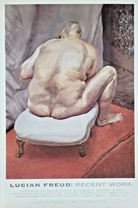 LUCIAN FREUD - ORIGINAL AUSSTELLUNGSPLAKAT - AKTUELLE ARBEIT - LONDON NYC MADRID - 1993 - Bild 1 von 12