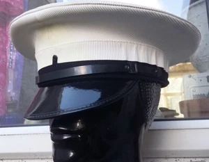 ROYAL NAVY Class 1 &3 OFFICERS PEAK CAP/HAT Military Visor Fancy Dress Sailor 58 - Picture 1 of 11