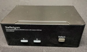 StarTech C4E1E7ZG47 2-Port Dual Display Port USB KVM Switch w/ Audio & USB Hub - Picture 1 of 1