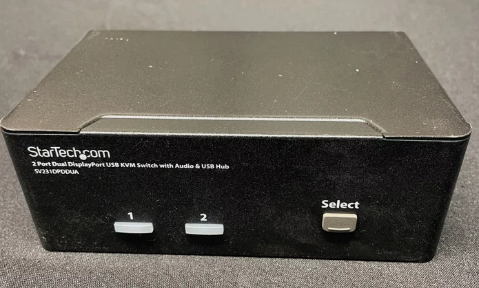 (Tested) StarTech C4E1E7ZG47 2-Port Dual Display Port USB KVM Switch - Image 1 of 1