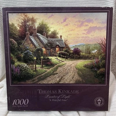 A Peaceful Time 1000 pc puzzle / art by Thomas Kincaid New/Sealed 2001 - Image 1 of 2