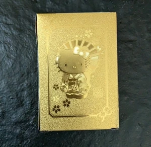 Hello Kitty GOLD Playing Cards Sealed NEW in Box - Picture 1 of 5