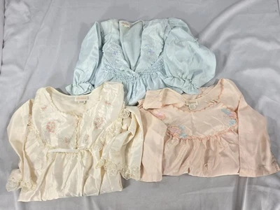 Vintage Barbizon Women XL Nightgowns Lot 3 Pajamas Long Satin Cottage Granny - Image 1 of 4