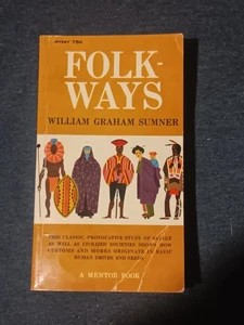 Vintage Folkways William Graham Sumner Sociology 1960 Mentor Book Softcover - Foto 1 di 5