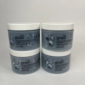 Lot Of 4 PHILOSOPHY BABY GRACE SALT BODY SCRUB ~ 12 OZ BRAND NEW - Picture 1 of 3