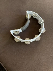 RhythmTech Solo Tambourine White - Picture 1 of 8