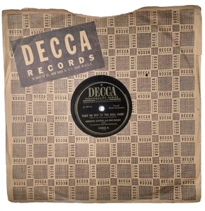 Andrews Sisters Take Me Out To The Ball Game / Summer Time DECCA 24605 VG 78 10" - Picture 1 of 5