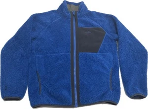 L.L. Bean XL/18 Boys Zip in Compatible Sherpa Fleece Jacket Blue - Picture 1 of 11