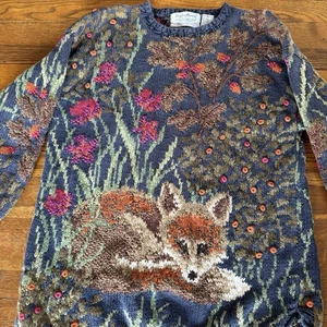 Suéter De Colección Tejido a Mano Signatures by Northern Isles Fox Woodland Talla M - Imagen 1 de 19