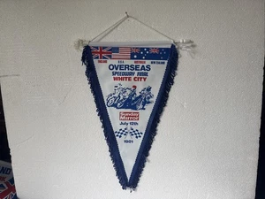 Vintage Overseas Speedway Final - White City 1981 Pennant - Picture 1 of 4