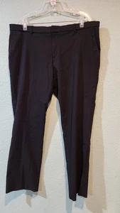 Ralph Lauren Classic Fit UltraFlex Stretch Suit Pants Flat Men Sz 40x30 Black  - Picture 1 of 7