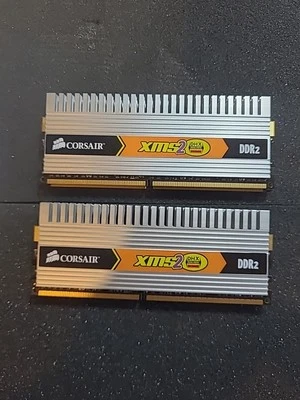 2GB Corsair XMS2 DHX, 2x 1GB DDR2 RAM CM2X1024-6400C5DHX - Image 1 of 2