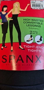 Spanx Tight End High Waist Convertible Leggings Black Plus SZ E Opaque Shapewear - Picture 1 of 6
