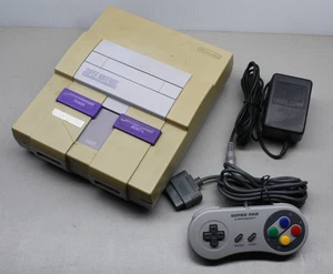 Super Nintendo SNES Console OEM Controller Power Cord SNS-001 WORKS no a/v cable - Picture 1 of 13