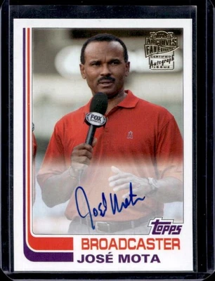 2021 Topps Archives Jose Mota Fan Favorites Auto #FFA-JMO Angels - Image 1 of 2