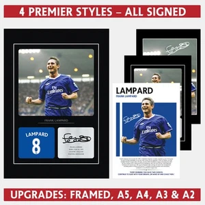 Frank Lampard Signed Photo Poster Autographed Print Football Gifts Wall Art - Picture 1 of 10