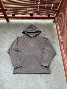 Vintage 2000s Nike Center Logo Swoosh Crewneck Hoodie Tonal Baggy Medium Y2K - Picture 1 of 7