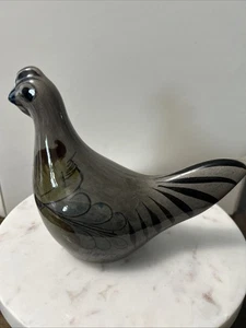 Vtg Tonala Ceramic Mexican Bird Hand Painted Beautiful Figurine Folk Art - Picture 1 of 7