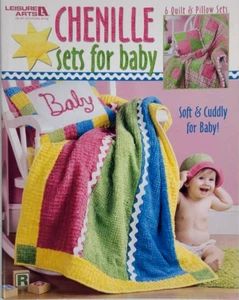 Leisure Arts Quilt Muster Chenille Sets für Baby #3785 | 6 Quilt & Kissen Sets - Bild 1 von 9