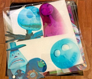 New Disney Store The Nightmare Before Christmas Holographic Wall Art 35.5x35.5cm - Picture 1 of 7