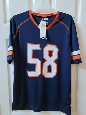 Von Miller # 58 Denver Broncos NFL Mens Medium Jersey New With Tags Team Apparel Cover