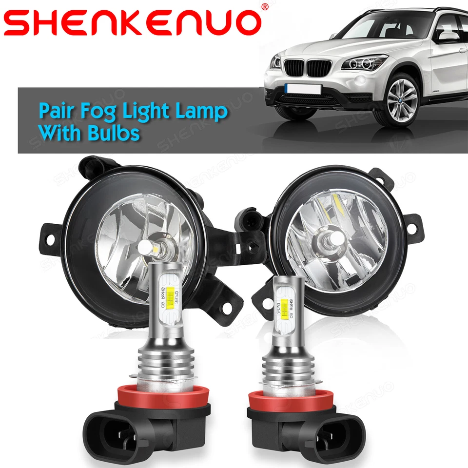 Par de faros antiniebla L+R aptos para BMW X1 E84 2009 2010 2011 2012 2013 2014 2015 Foto 1 de 4
