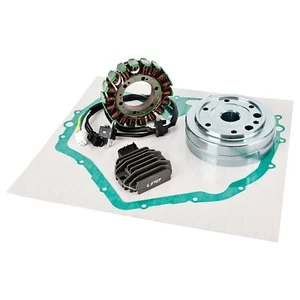 Flywheel Rotor Stator Regulator & Gasket For Suzuki Eiger 400 Manual 2002-07 UK - Picture 1 of 11