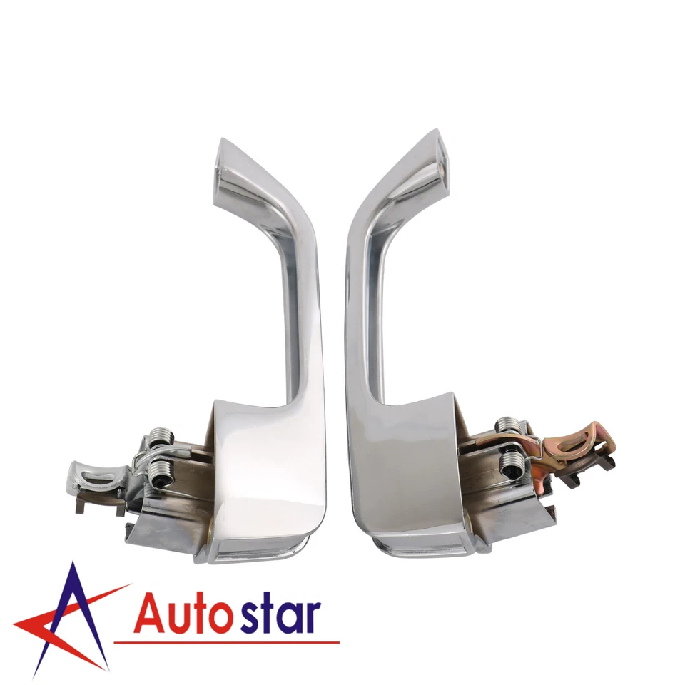 Par de manijas de puerta exterior exterior cromadas para camioneta Chevy GMC Foto 1 de 4
