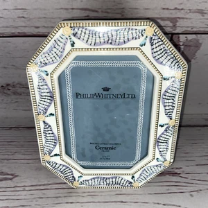 Philip Whitney Ceramic Picture Frame 5x7 Bright, Lively, Colorful - Picture 1 of 6