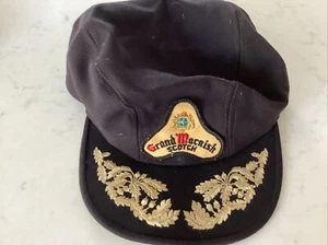 Vintage Grand Macnish Scotch Whiskey Adjustable Black Hat Astro Cap USA - Picture 1 of 3