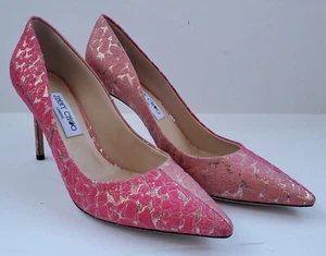 $1250 Designer JIMMY CHOO Women Dior Celebrity Two Tone High Heel Shoes Pump 42 - Picture 1 of 10