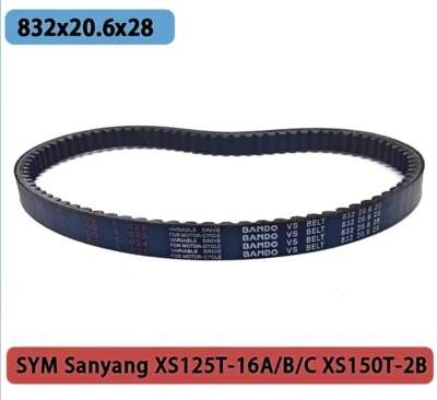 Drive Belt 832x20.6x28 For SYM Sanyang XS125T-16A/B/C XS150T-2B FNX XS150T-8B - Image 1 of 4