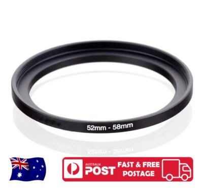 52-58 mm 52mm to 58mm 52mm-58mm Metal Step-Up Stepping Up Ring Filter Adapter - image 1 of 2
