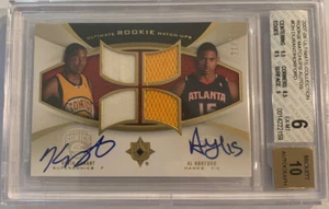 KEVIN DURANT AL HORFORD 2007-08 ULTIMATE RPA DUAL ROOKIE PACH AUTO 10 BGC 6 RC - Picture 1 of 4