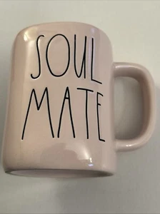 Rae Dunn Soul Mate Coffee Mug Light Pink C35 - Picture 1 of 3