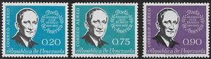 Venezuela Stamp Set - Scott #C735-C737/A112 Andres Eloy Blanco OG Mint/LH 1960 - Picture 1 of 1