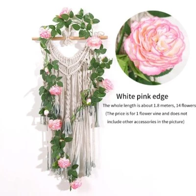 人造花藤装饰牡丹玫瑰悬挂植物家庭花园派对拱门 — 第 1/4 张图片