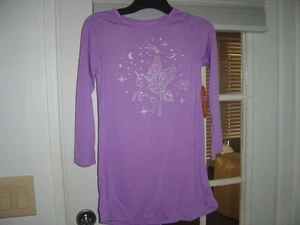 New Wonder Nation Girls Long Sleeve Sleep Pajama Gown Unicorn Size L 10/12 - Picture 1 of 1
