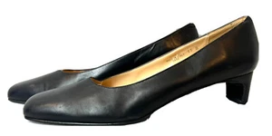 NEW Nickels Black Leather Classic Pumps Made in Italy NWOB 11 B 11B - Picture 1 of 5