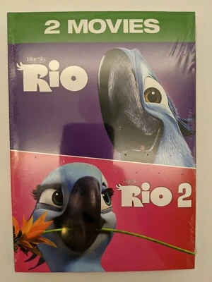 Rio 2-Movie Collection (DVD, 2014) Rio and Rio 2, factory sealed - Image 1 of 3