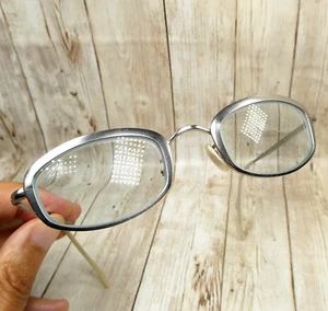 Oliver Peoples Elton John Silver Metal Eyeglasses FRAMES E.J. II 46-22-135 Japan - Picture 1 of 18