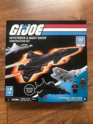 NEW Hasbro GI Joe Construction Sets SkyStriker & Night Raven 150pcs - Image 1 of 2