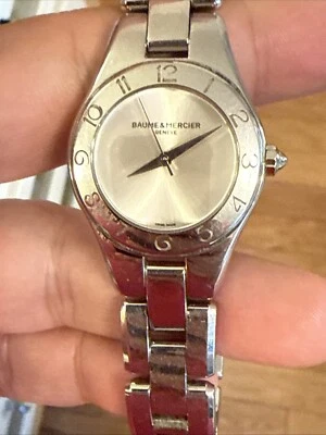Женские дизайнерские швейцарские часы Baume & Mercier Linea 65744 с новым аккумулятором из нержавеющей стали - Изображение 1 из 4