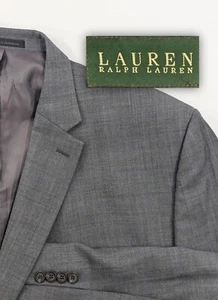 Ralph Lauren Blazer Sport Coat Gray Subtle Glenn Check  Suit Jacket Wool 54R 56" - Picture 1 of 13