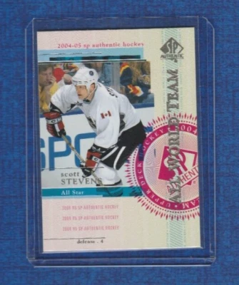 2004-05 SP Authentic Hockey All World Team # 124 Scott Stevens - Image 1 of 2