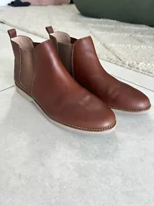 Hush Puppies Women's Boot Tan Leather Size 11 - Picture 1 of 4