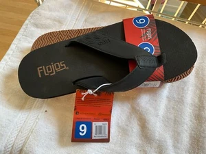 Flojos Herren Flip Flop Sandalen SCHWARZ GRÖSSE 9 NEU - Bild 1 von 5