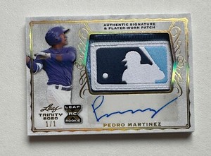 2020 Leaf Trinity RC Patch Auto Gold Spectrum #PAPM1 Pedro Martinez 1/1 #X5493